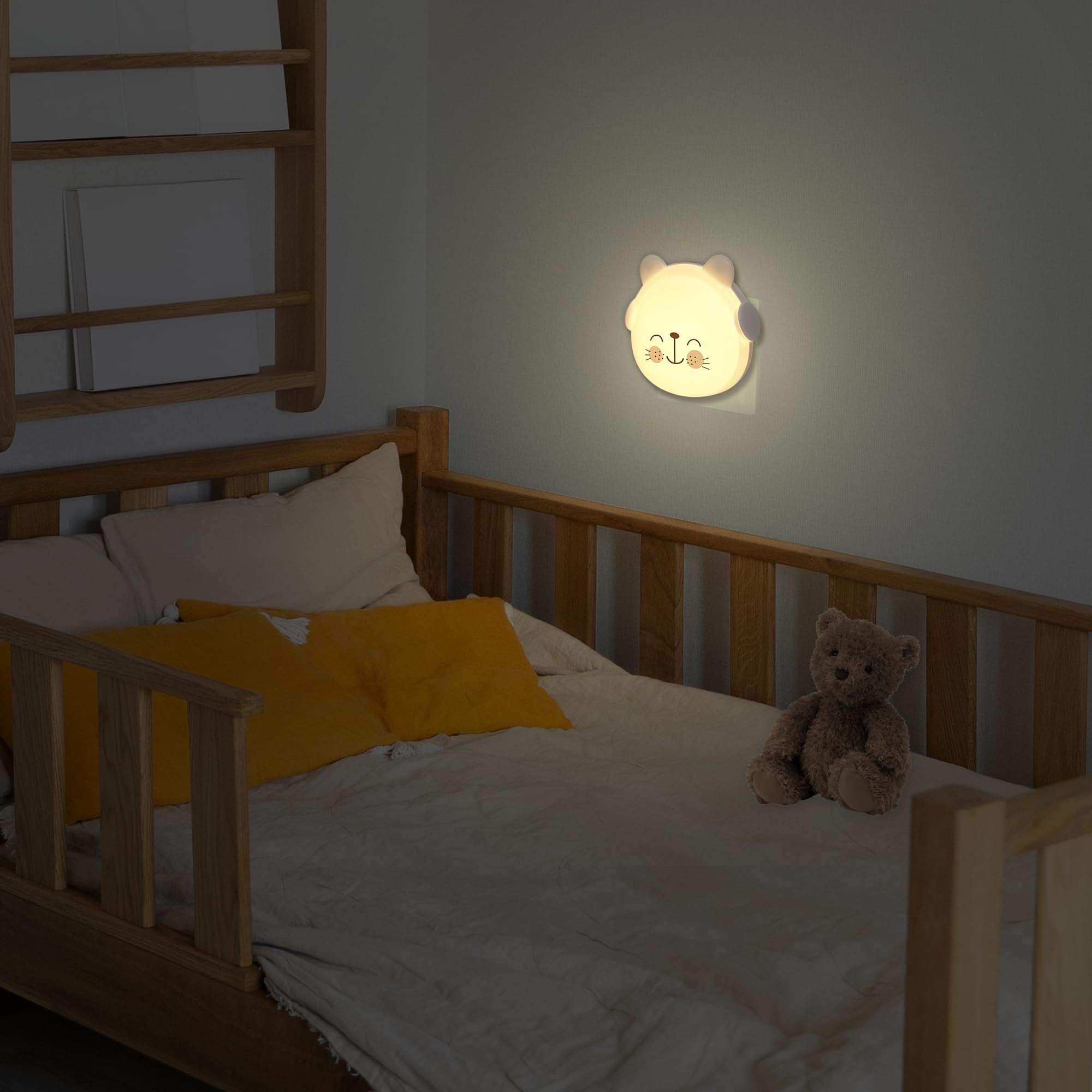 Veilleuse Pour Enfants,Ours Lumière De Nuit Pour Les Enfants,Lampe De Nuit Portable Et