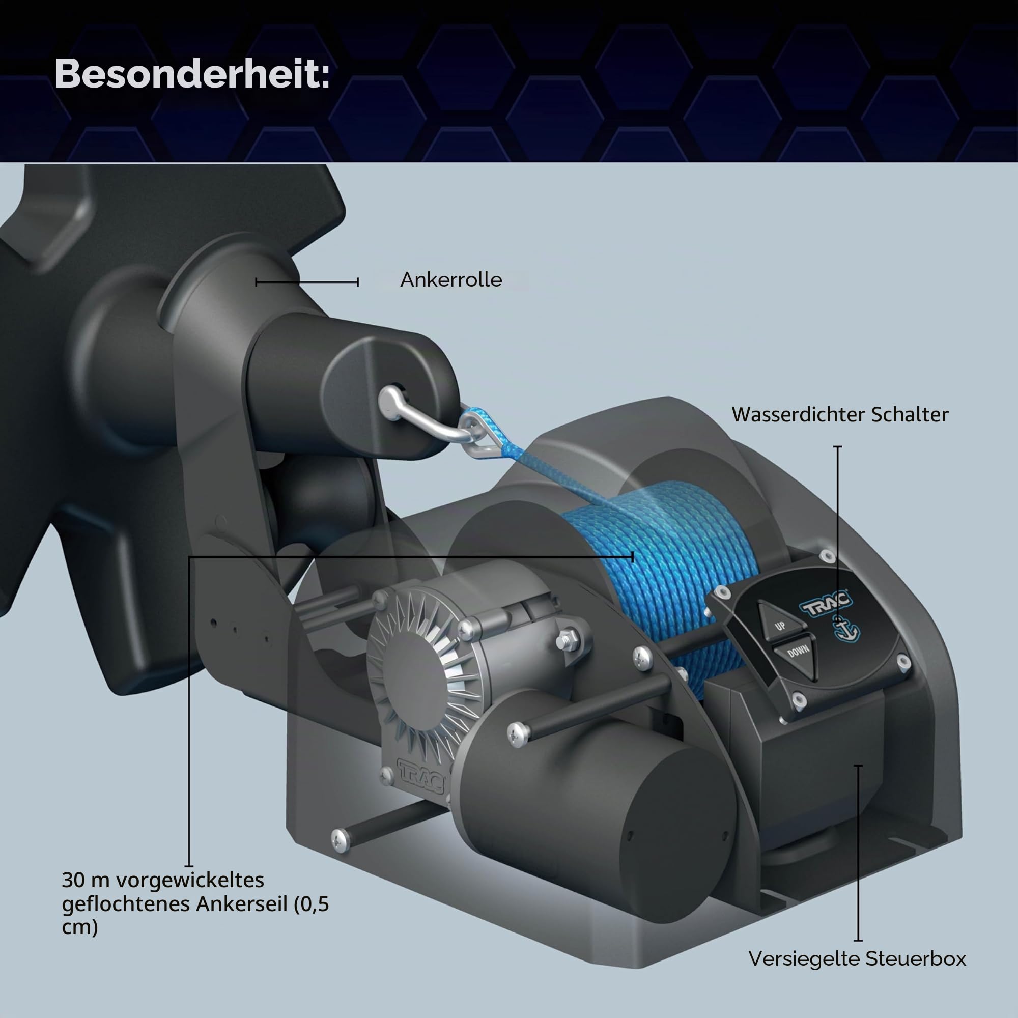 Pontoon 35 Elektrische Ankerwinde