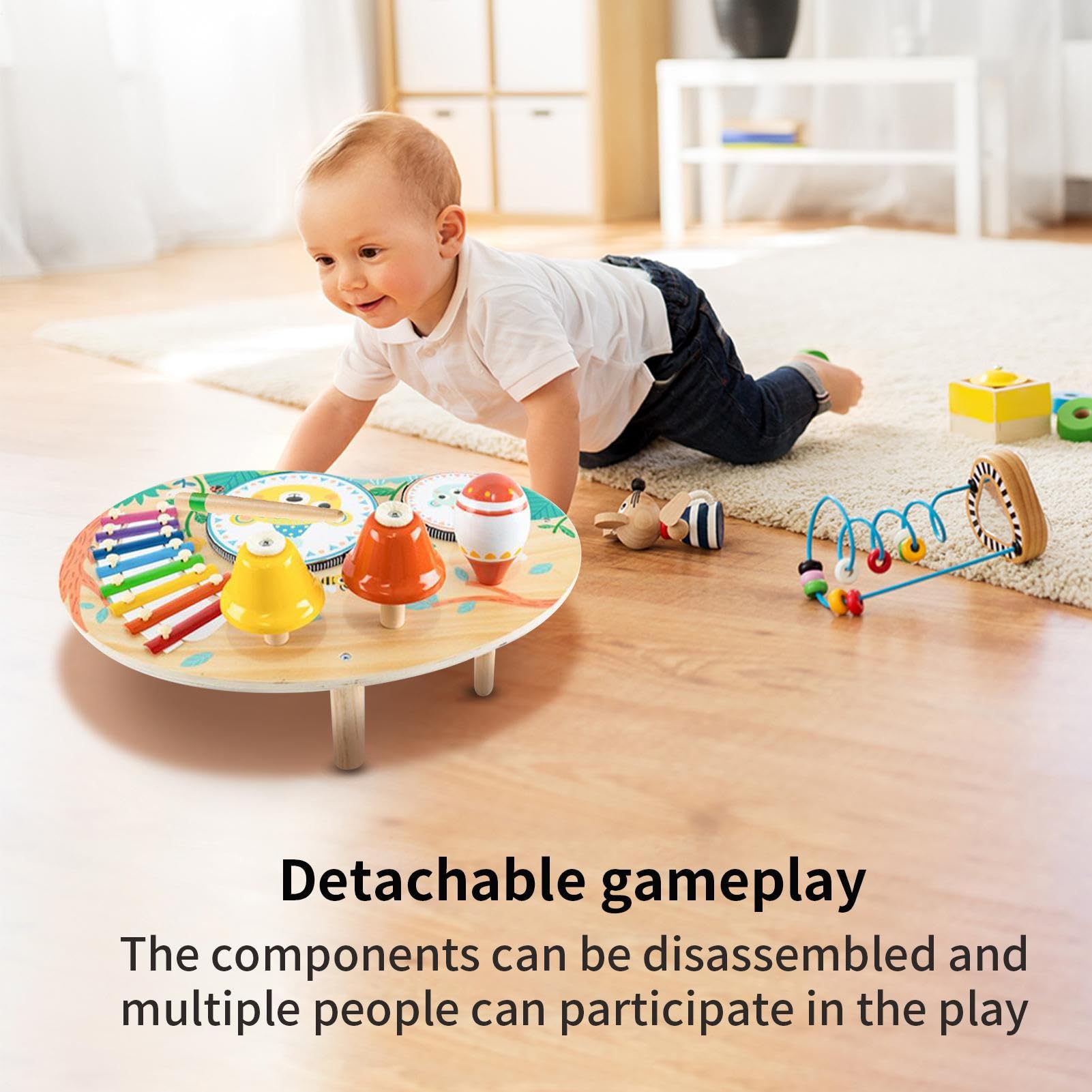 Générique Gioca al Tavolo per I - Sensory Learn Toy | Giocare al Tavolo | Taable del Centro di Attività del Legno | Sviluppo di Coordinamento occhio-Mano sensoriale