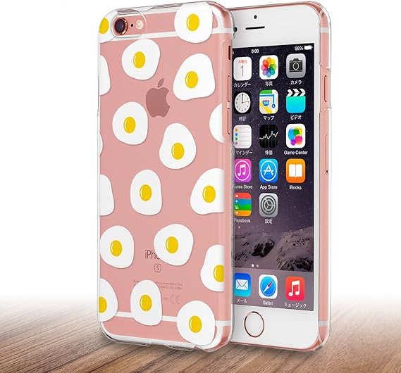 Amazon Iphone 5c 透明背景おしゃれなデザインハードケース 目玉焼き ケース カバー 通販