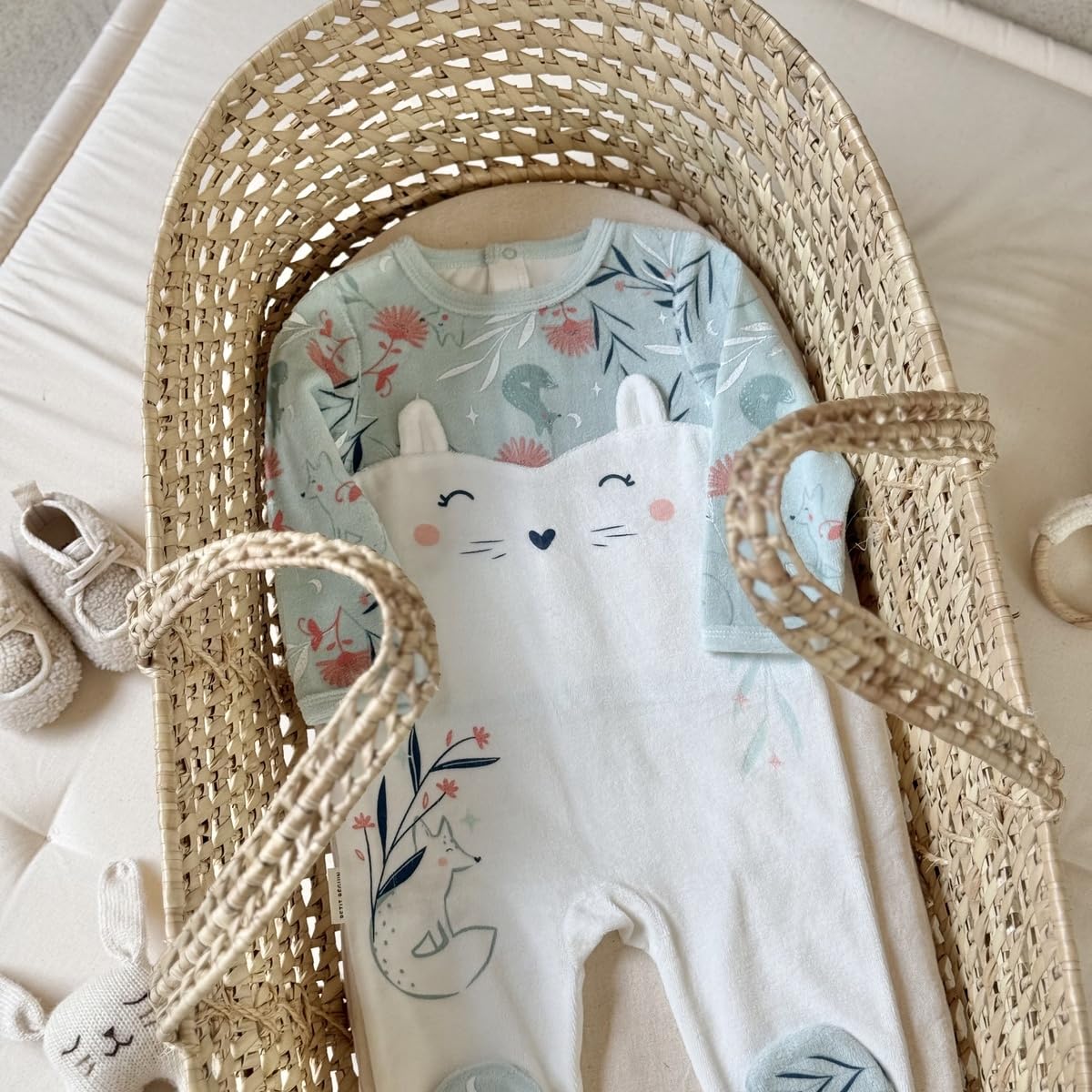 Petit Béguin - Lot de 2 Pyjamas bébé en Velours Dina