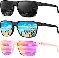 Vista 9 de KALIYADI Gafas de sol polarizadas para hombre, gafas de sol ligeras con protección UV para conducir, pescar y jugar golf