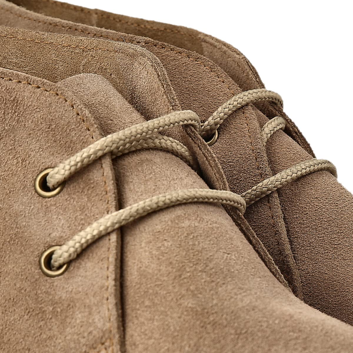 Botín Safari de Piel para Hombre y Mujer. Hecho en ESPAÑA. Botas Pisamierdas Chukka de Cuero Serraje Sport y Vestir. Cierre Cordones. Suela de Goma Crepe.