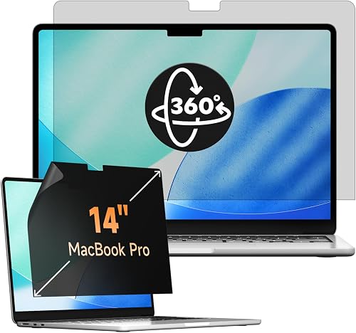 360° Filtre de Confidentialité pour MacBook Pro 14 Pouces Mamol