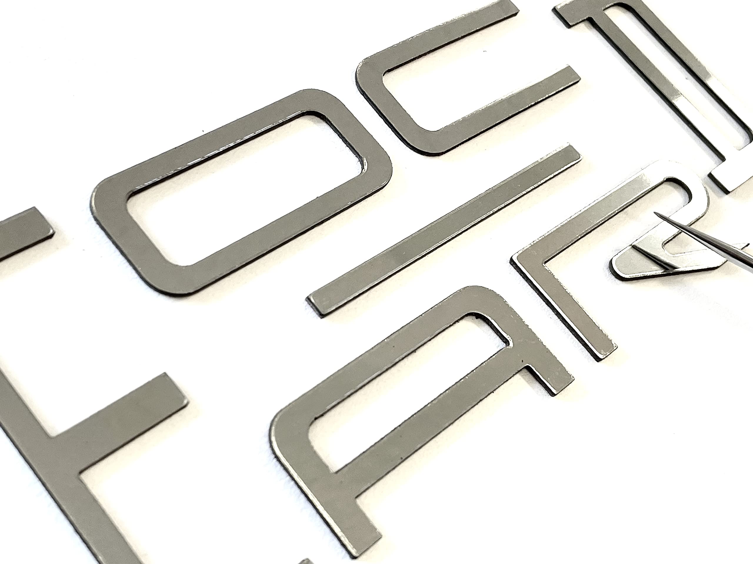 Chrome Rear bumper Letters compatible with Camaro 1992-2002 Rear Inserts Not Decals