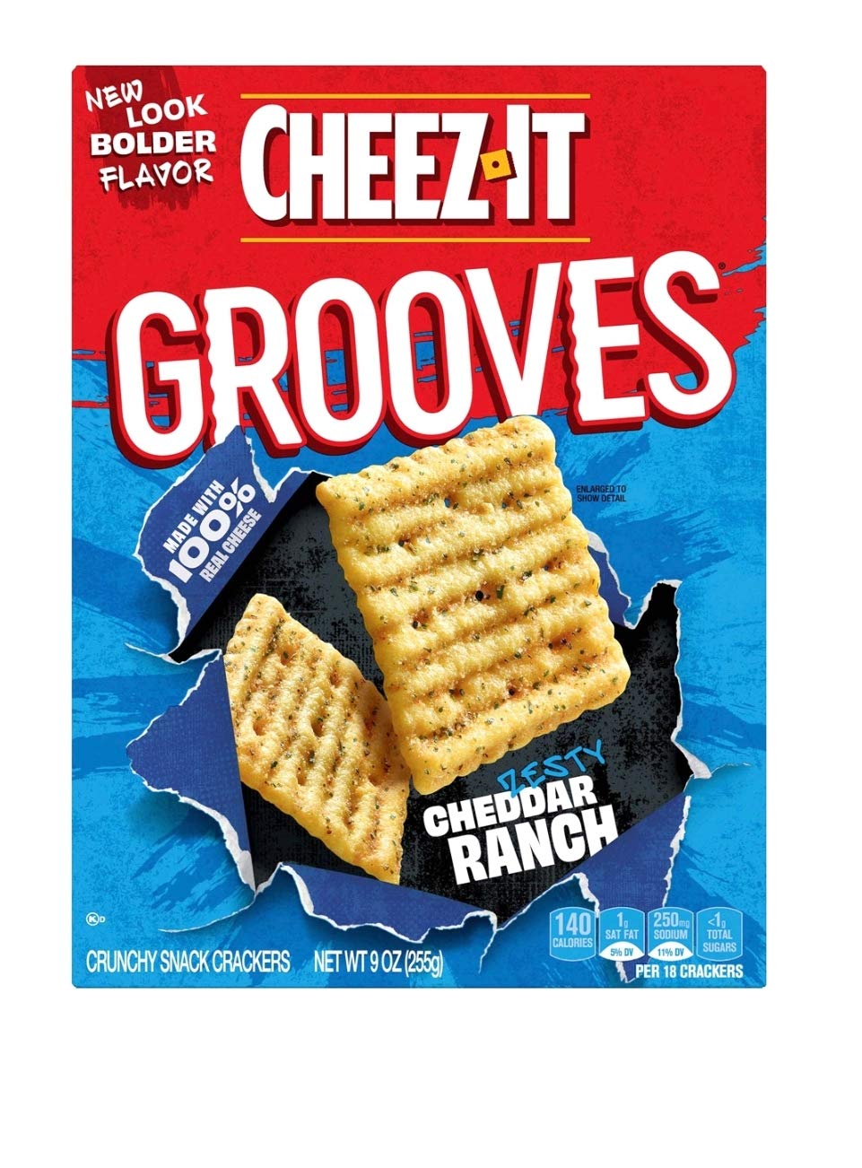 Cheez-It Grooves Zesty Cheddar Ranch 9oz (Pack of 2)