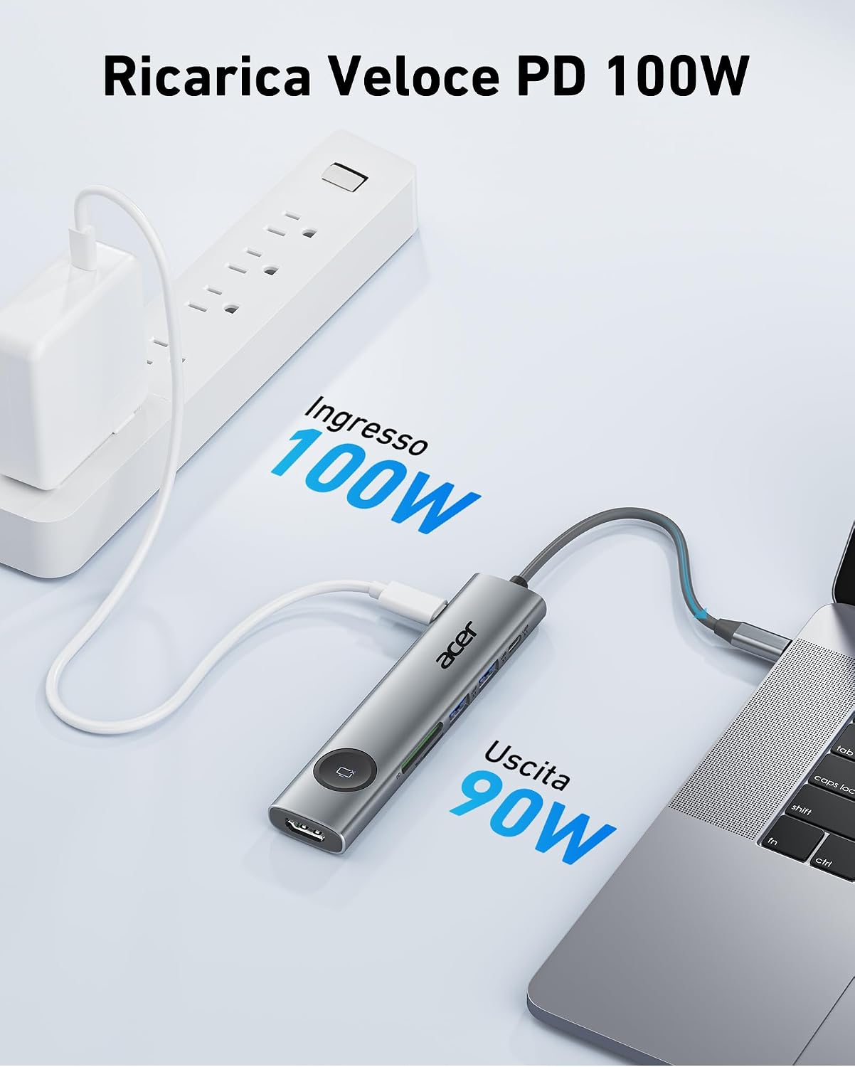 acer USB C Hub - Hub USB - Immagine 4