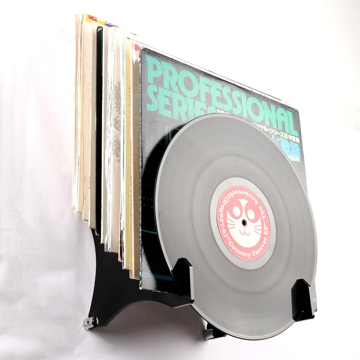 Amazon.com: QIXIN Acrylic Vinyl Record Display Rack, Wall Mount, Black ...