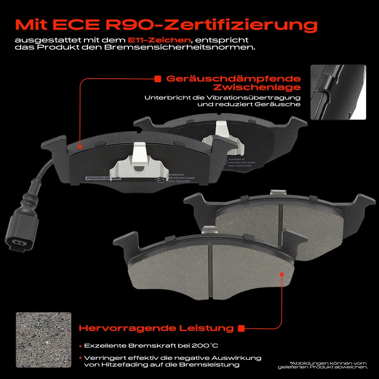 Frankberg 2x Bremsscheiben + 4x Bremsbeläge Vorne 13046071002 | Kompatibel mit Polo 9A 9N, Fox Hatchback 5Z1 5Z3 5Z4 5Z5, Fabia I Praktik 6Y5, Polo Stufenheck 9A2 9A4 9A6 9N2, Fabia I 6Y2