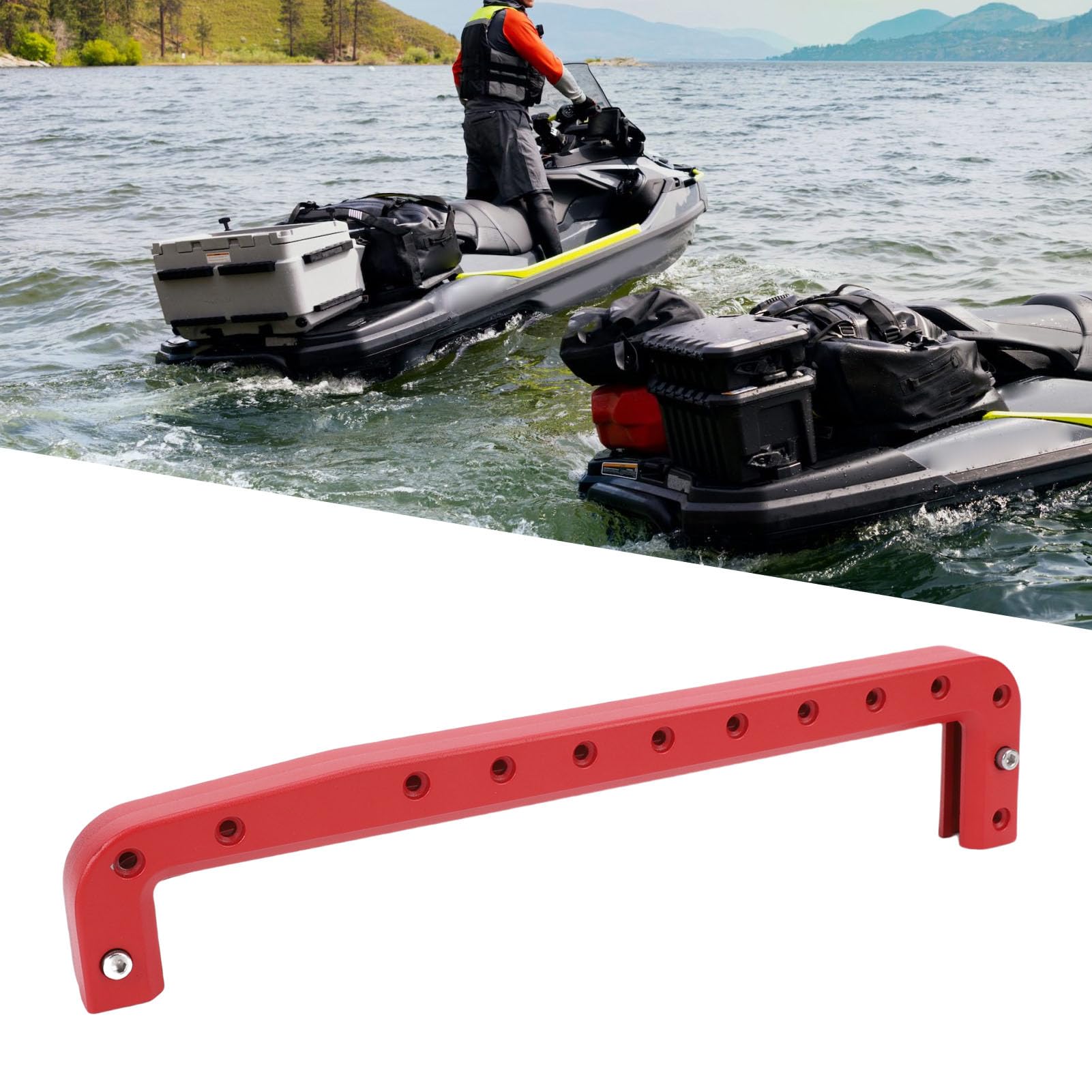 Morsetto collettore di aspirazione per barca a motore Kit di sostituzione billet in alluminio anodizzato ad alte prestazioni Rinforza i collettori in plastica per RXP RXT