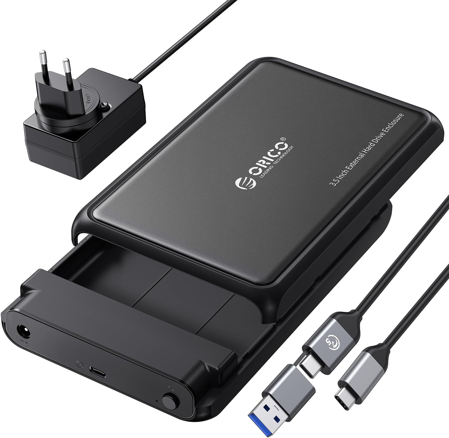 CSL - USB 3.0 Festplattengehäuse 3,5 Zoll extern - gebürstetes ...
