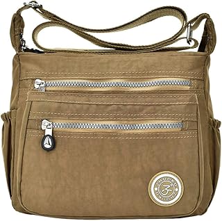KXF Nylon Crossbody Bags for Women Travel Multi-Pocket Large Capacity Casual Shoulder Bag