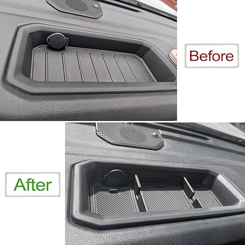 Miniatura 2 de JDMCAR Bandeja de tablero compatible con accesorios Toyota Tundra 2022 2023 2024 2025 2026 y Toyota Sequoia 2023-2026 Panel de tablero central