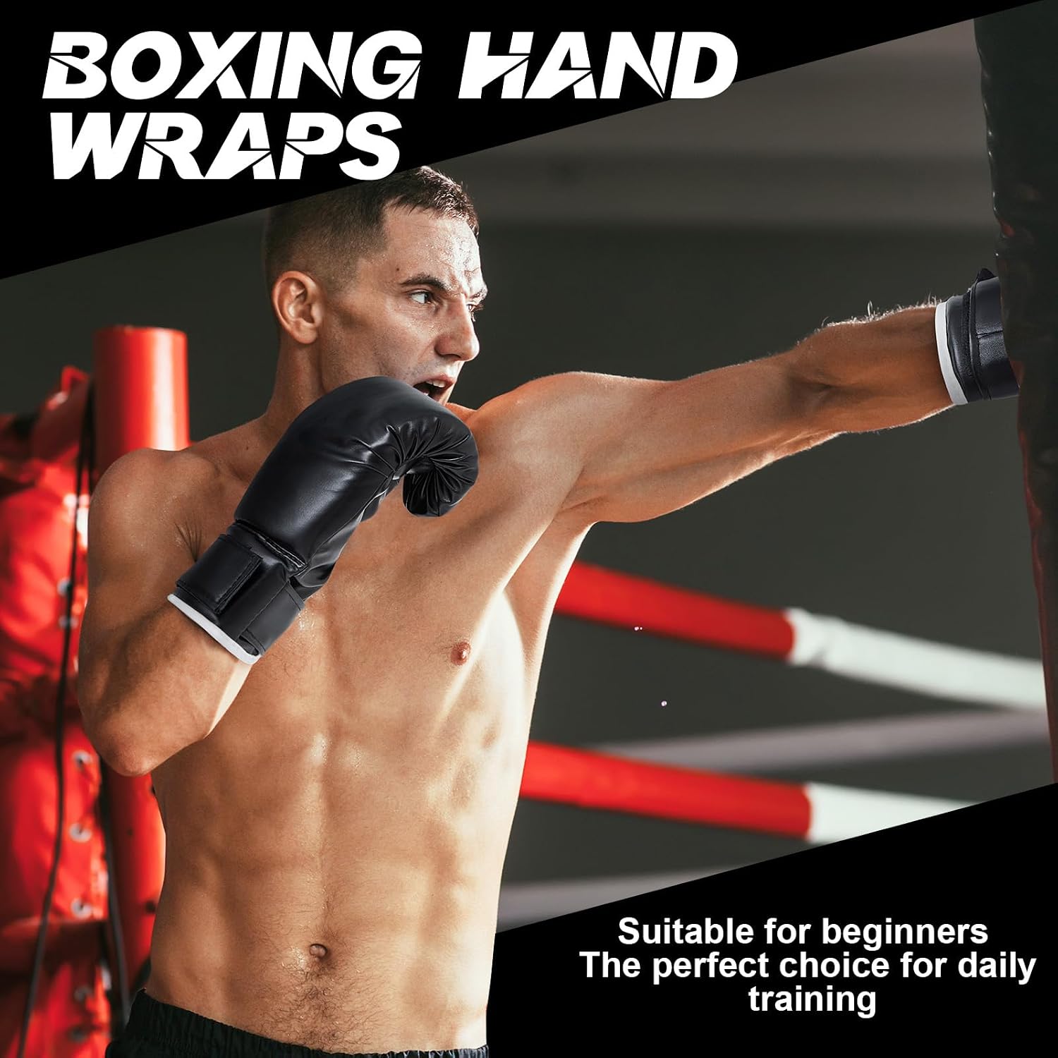 Kanayu 14 Pcs Boxing Gloves and Headgear Set for Beginners Youth 16 Ounce Boxing Gloves Headgear Helmet Hand Wraps Mouth Guards Equipment for Beginners Training Equipment Gifts