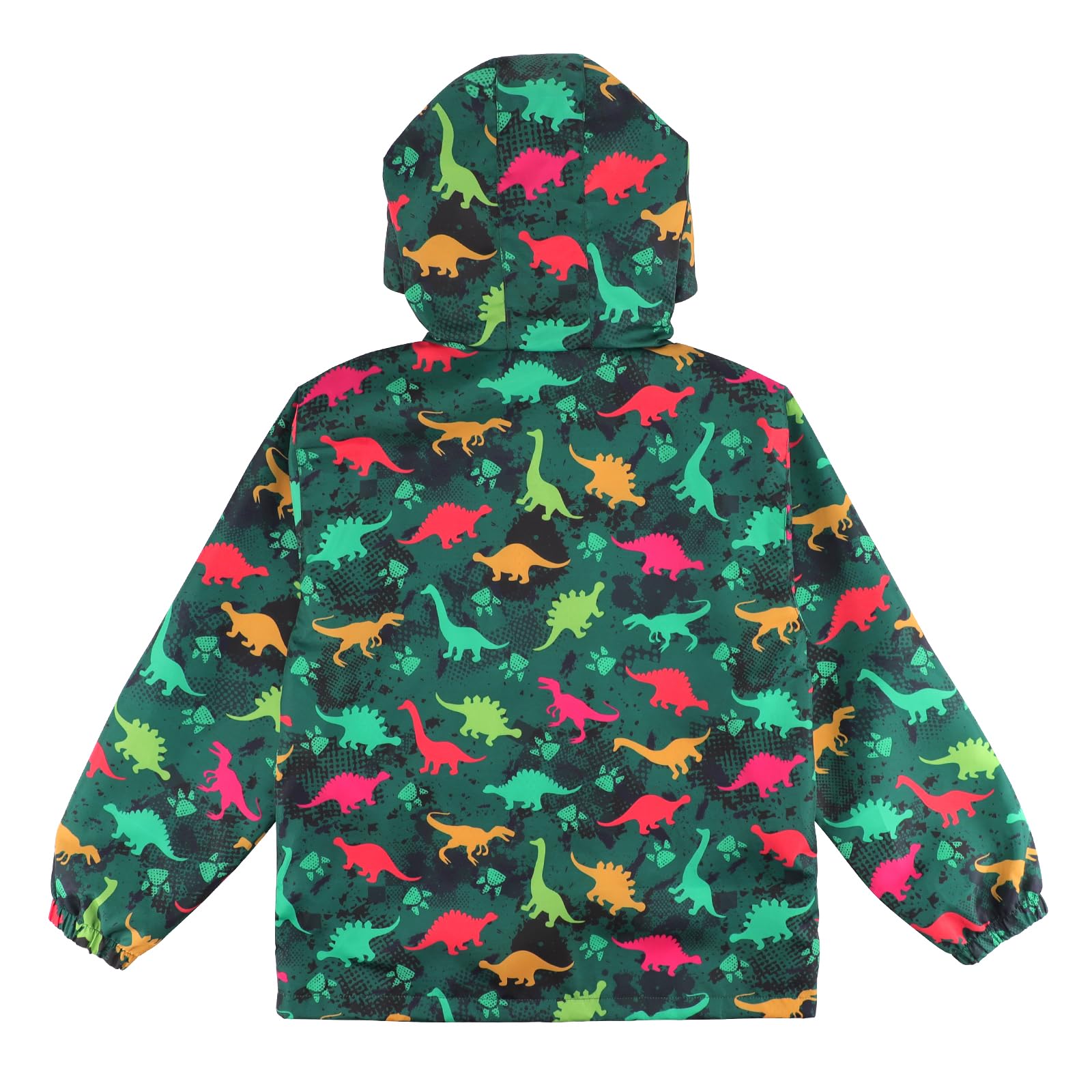 LACOFIA Chaqueta Impermeable para Niños Cazadora Cortavientos Abrigos con Capucha Chubasquero Ligero con Forro para Niños 3~12 años