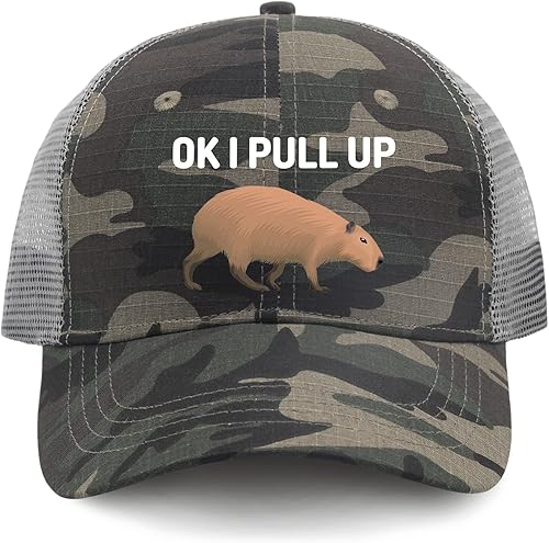 Miniatura 9 de Hat Ok I Pull Up Dad Hat for Men Vintage Denim Hats Adjustable