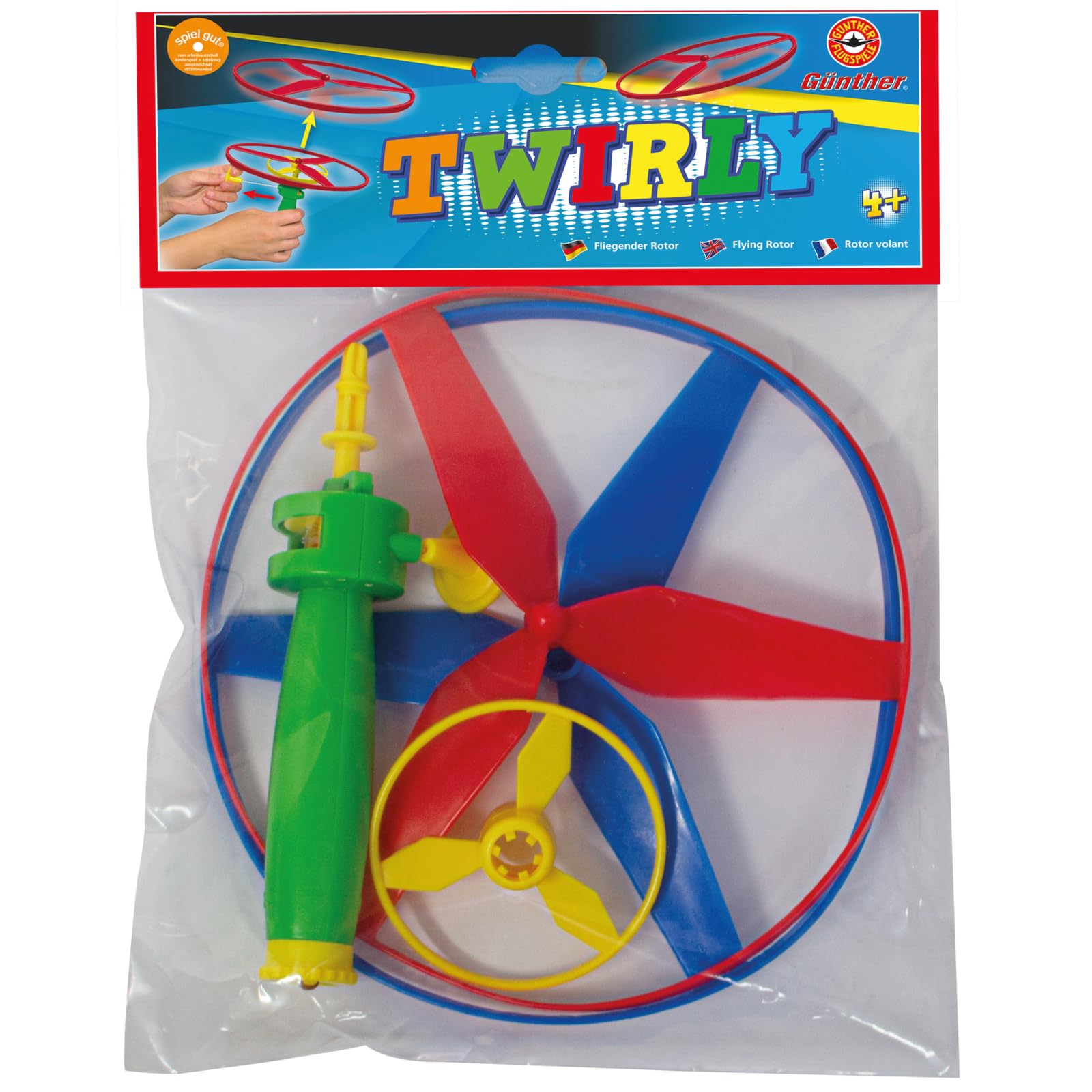 Rwbimti Propeller Spielzeug - 2 Werfer Mit 24 Scheiben Für Kinder 3-8 Jahre