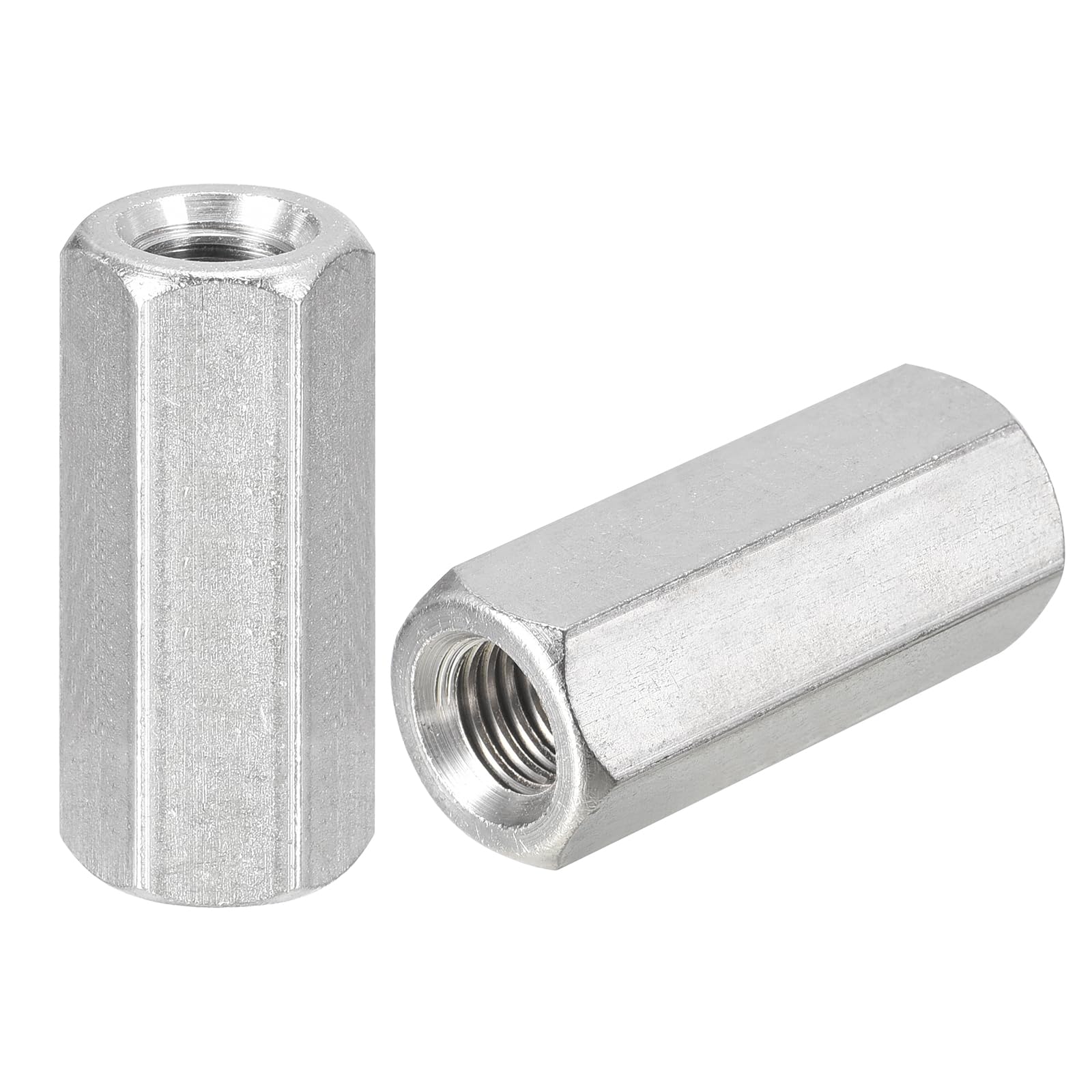 Tuercas de acoplamiento m12 largas tuerca hexagonal inoxidable 304 con paso de 1.75mm 6