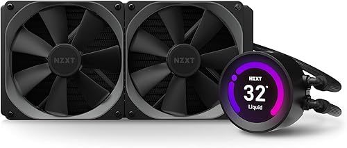 NZXT Kraken Z63 11024pulgadas - RL-KRZ63-01 - Enfriador líquido AIO RGB - Pantalla LCD personalizable - Bomba mejorada - Alimentado por CAM V4 -