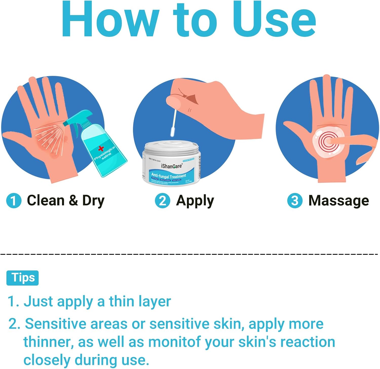 ishancare Antifungal Cream, All Natural Herbal Anti Fungal Skin Cream for Athlete's Foot, Jock Itch, Ringworm, Tinea Versicolor, Fungal Infection, 3.53 OZ - Image 7