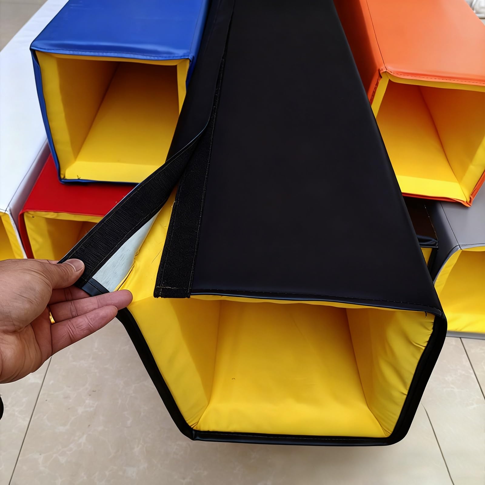 Universal Protective Padding for Square Poles 6x6 Inch, Outdoor Column Wrap Around Post Pad for Safety