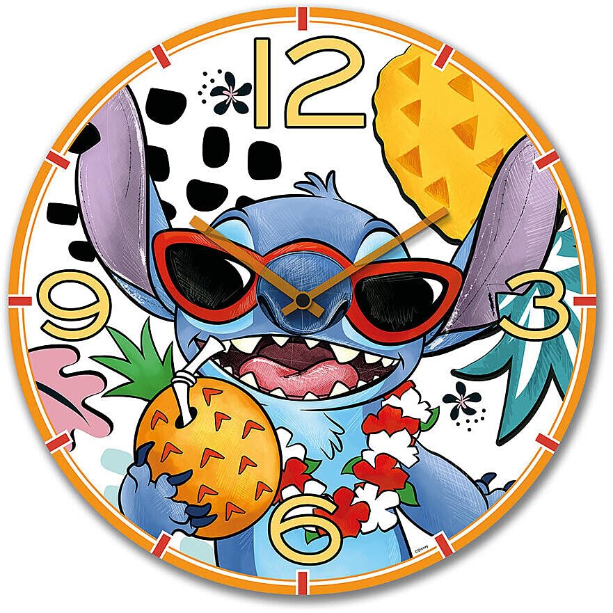 Horloge murale Disney Stitch Egan 122024 pendule décorative salon et chambre