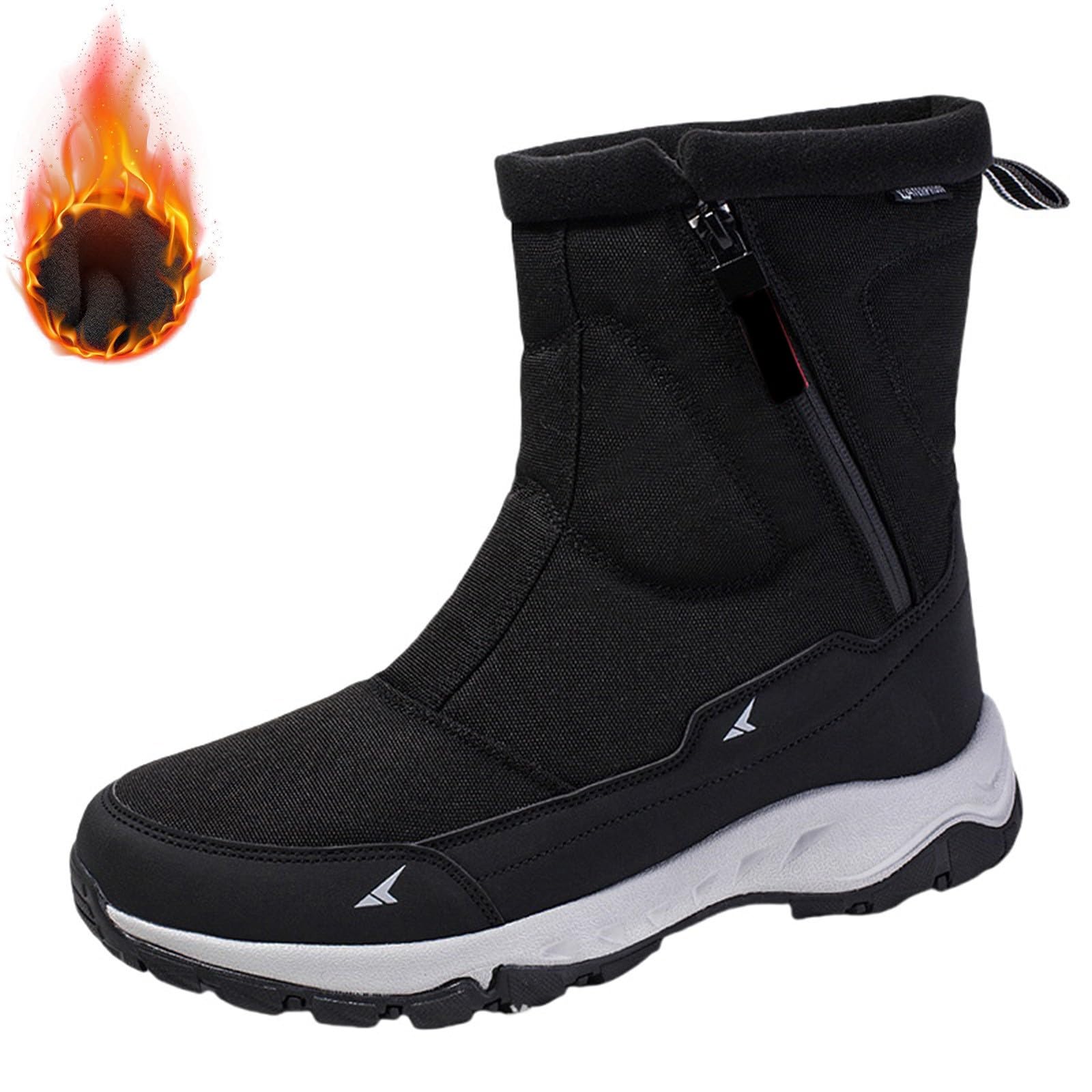 Chaussure de Ski Homme, Chaussure de Neige Homme, Botte de Neige Homme Imperméable Chaussure Neige Homme Bottes Chaudes et de Neige À la par Temps Froid Chaussures d'hiver Femme
