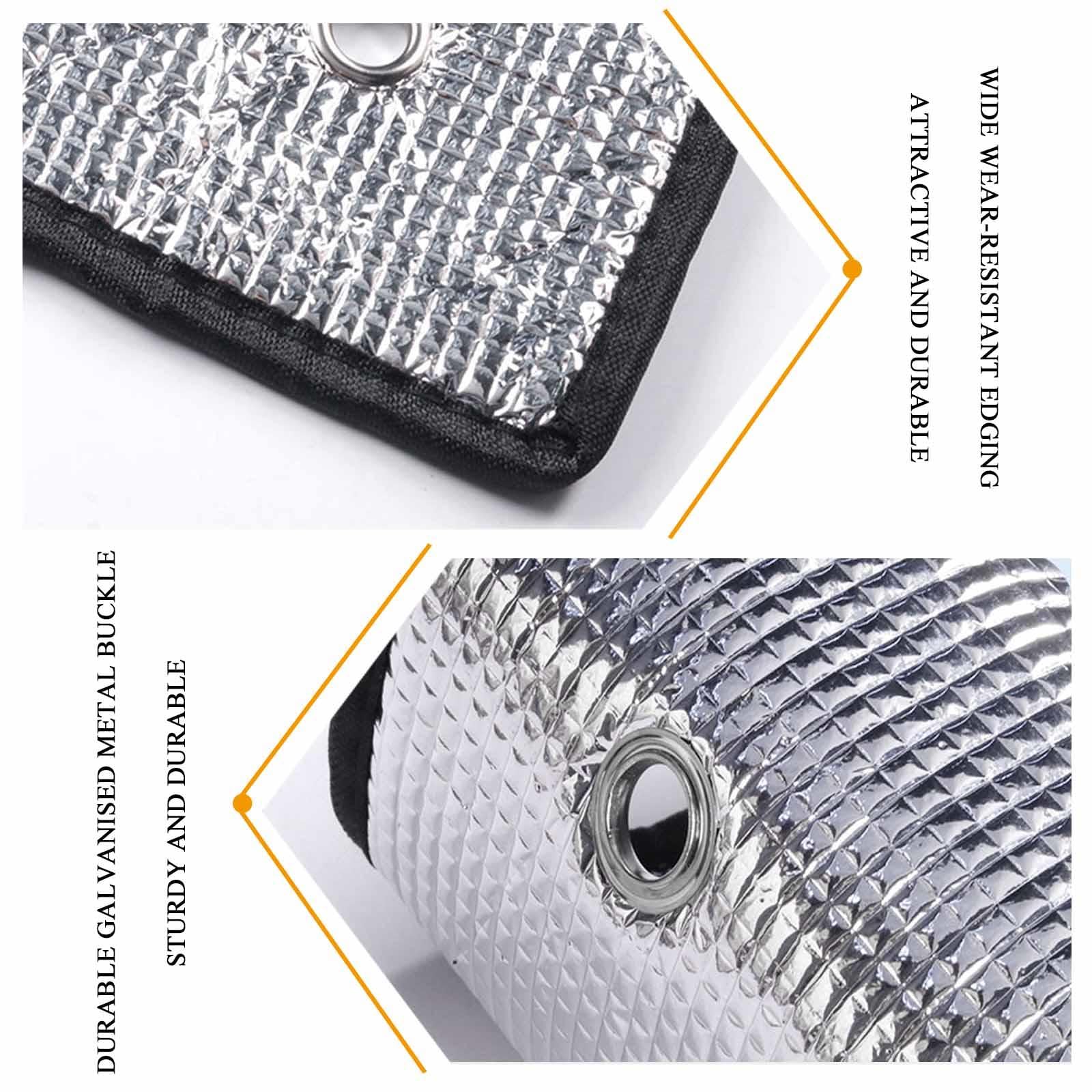 Film Isolant Thermique Anti-Éblouissement,Film De Fenêtre Réfléchissant Chaleur,Film D'intimité Occultant,Film Isolant Protection Solaire En Aluminium,Pour Véranda/Lanterneau,W×H-115x200cm/45x79in