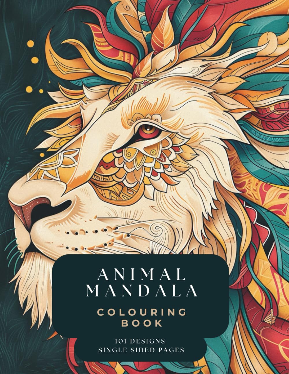 Animal Mandala Colouring Book