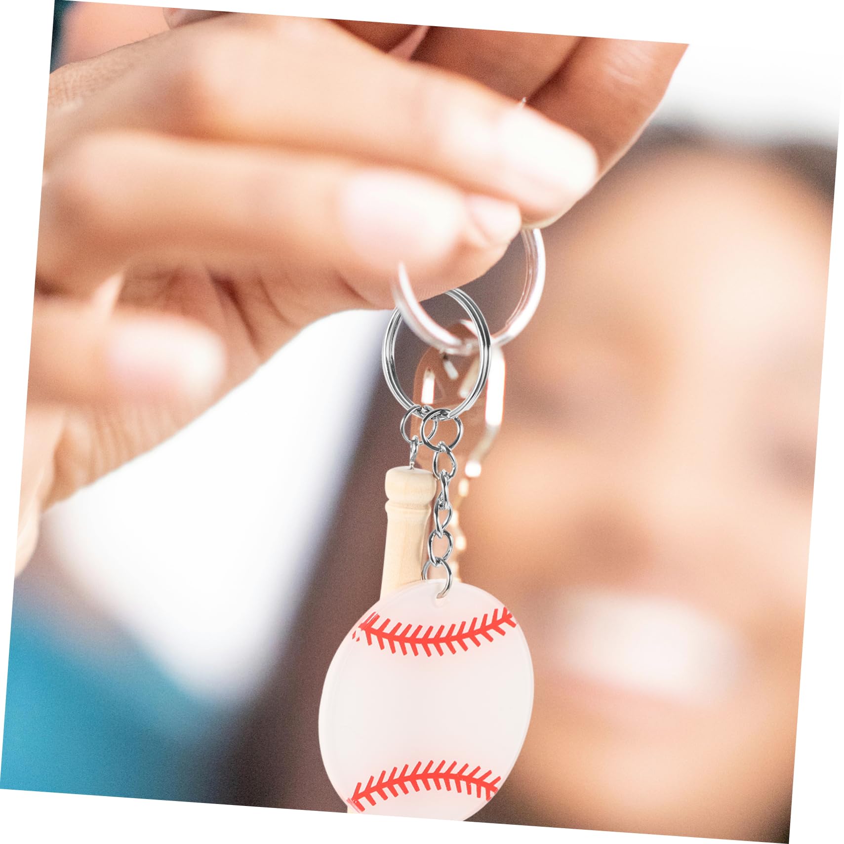 ifundom Portachiavi Softball E Baseball Portachiavi Decorativi Accessori Per Borse E Regali Per Amanti Del Baseball Design E Confidente Facile Attaccare