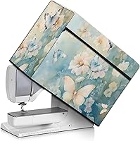 Vista 16 de Funda para máquina de coser de girasoles de otoño con prácticos bolsillos, cubierta protectora duradera acolchada contra el polvo, accesorios