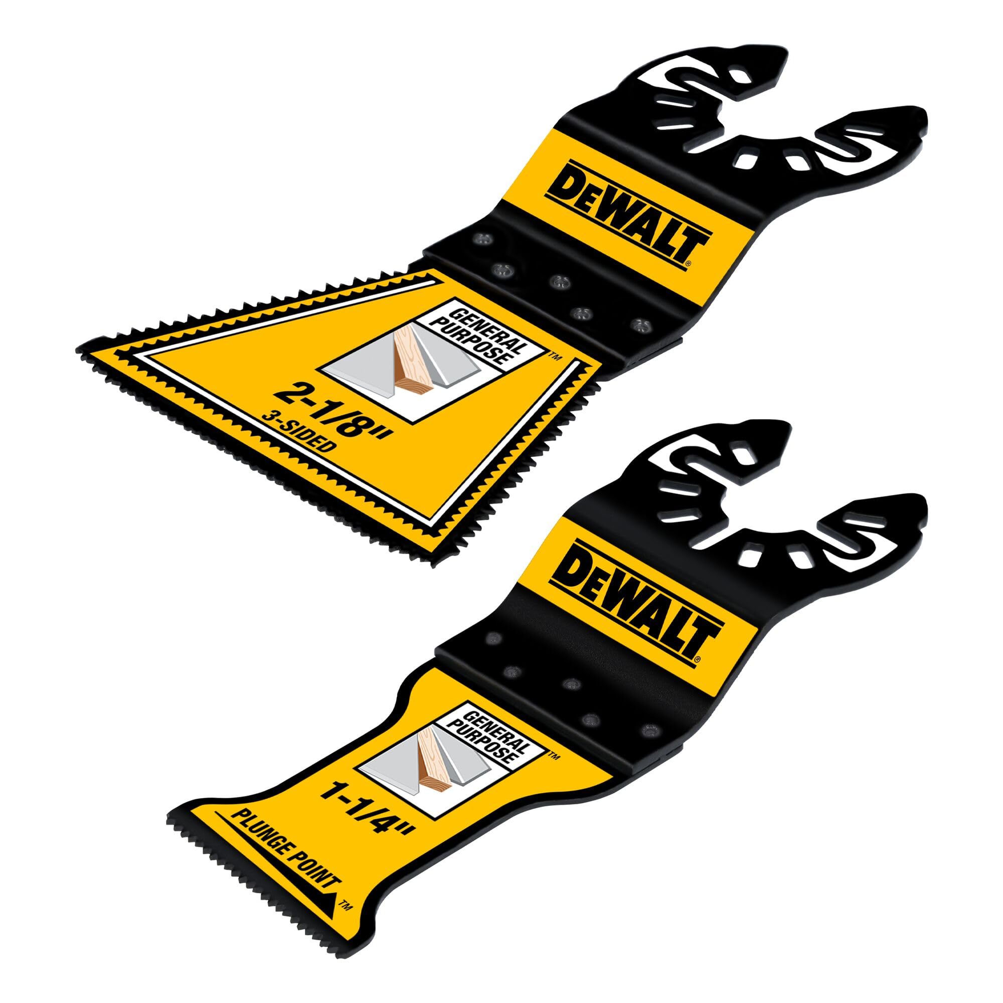 Lame vibrante DEWALT Combo 3 faces DWA422SET à coupe plongeante nette sans bavure