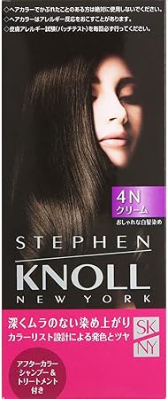 Amazon Stephen Knoll スティーブン ノル 医薬部外品 カラークチュール クリームヘアカラー 白髪染め 4n ダークブラウン 1回分 Stephen Knoll スティーブン ノル ビューティー 通販