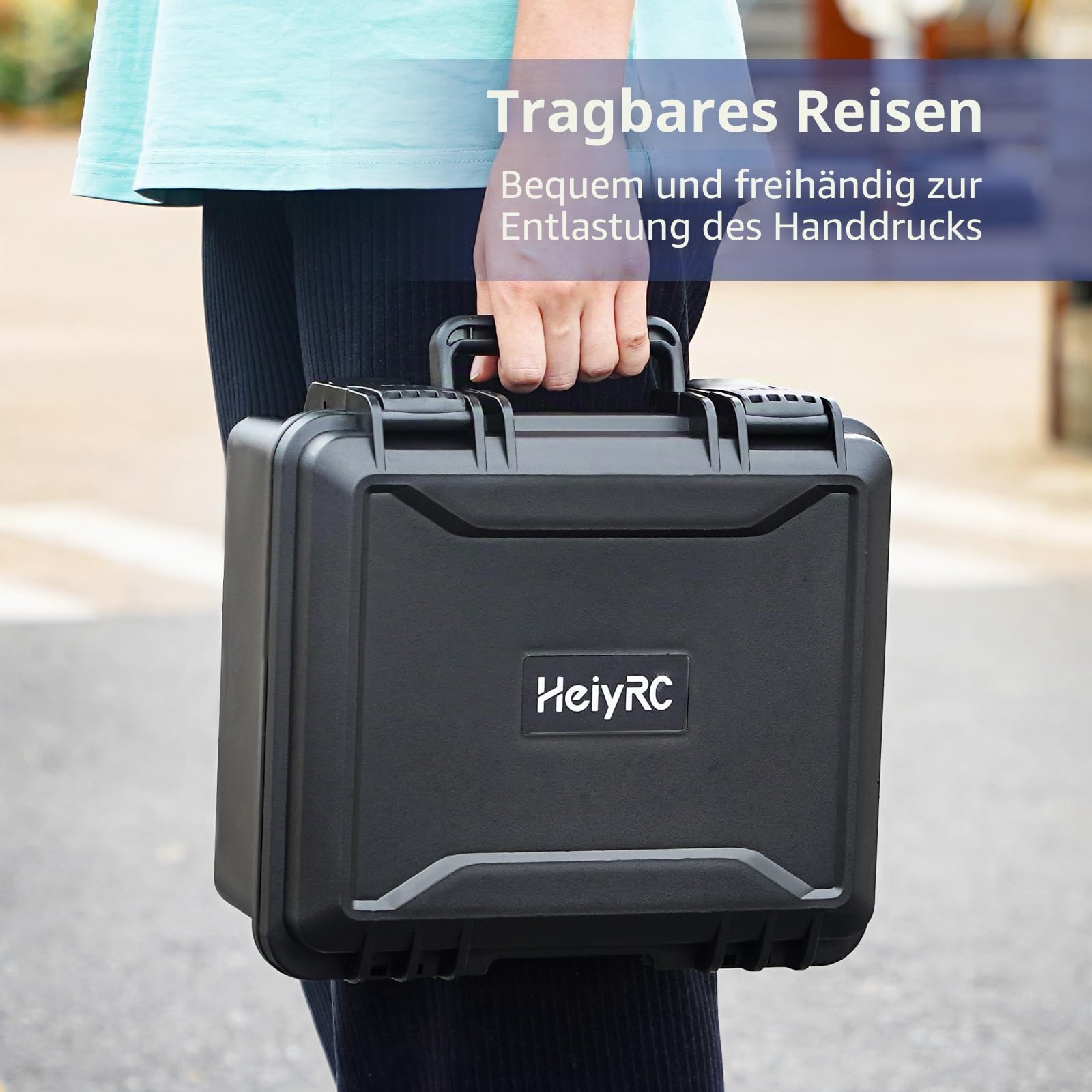 HeiyRC Mini 4K 2 SE Koffer Tasche, Hardshell wasserdichte Aufbewahrungs Hard Case für DJI Mavic Mini 2 SE / 4K / 2 Fly More Combo Drohnen Zubehör