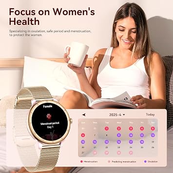 Smart Watches for Women, HD Screen Fitness Tracker 5ATM Waterproof