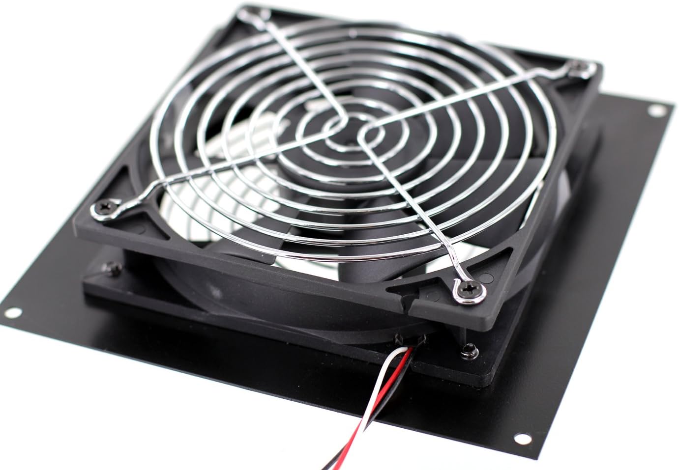 120mm Cabinet Fan Kit (Includes 1 Qty 120mm Fan, 1 Qty Metal Fan Mounting Panel, 2 Qty Grills, AC Adapter)