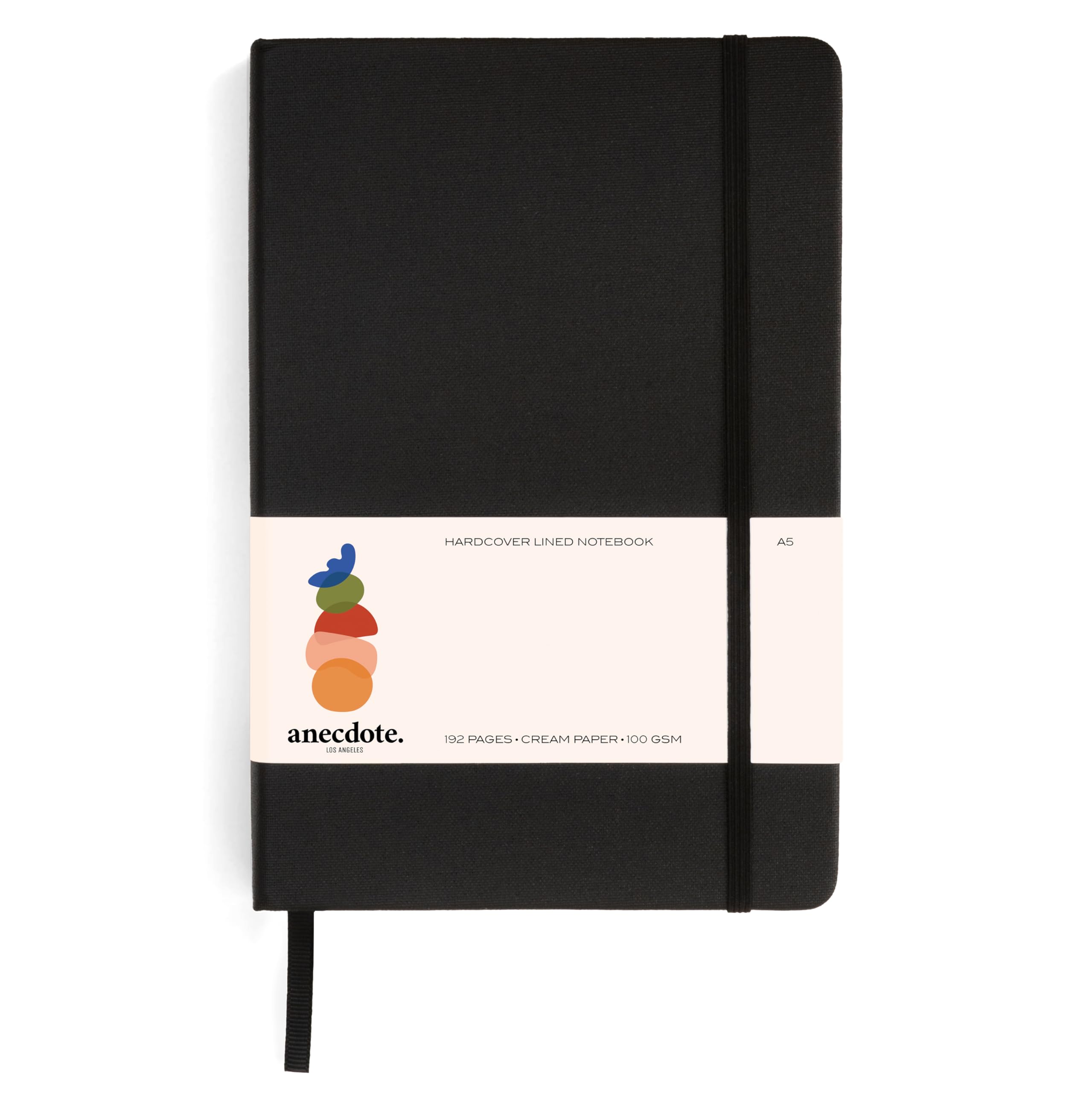 Hardcover Ruled Journal with Thick 100 gsm College Ruled Paper A5 size (8.3 inches x 5.4 inches) - Daily Writing Notebook Journal for Travel, School and Office Use - Diary Journal for Women and Men - Black
