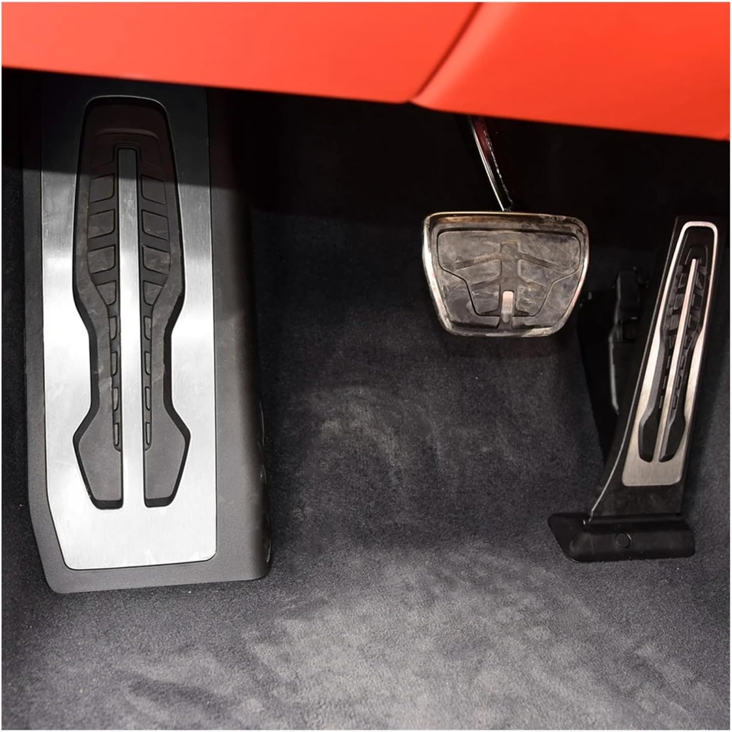 Car Pedal Cover Compatible for BMW 7 Series 740i 750i 750Li G11 G12 LHD Gas Fuel Brake Pedasl Non-Slip Foot Rest Pad Accessories(2Pcs at)
