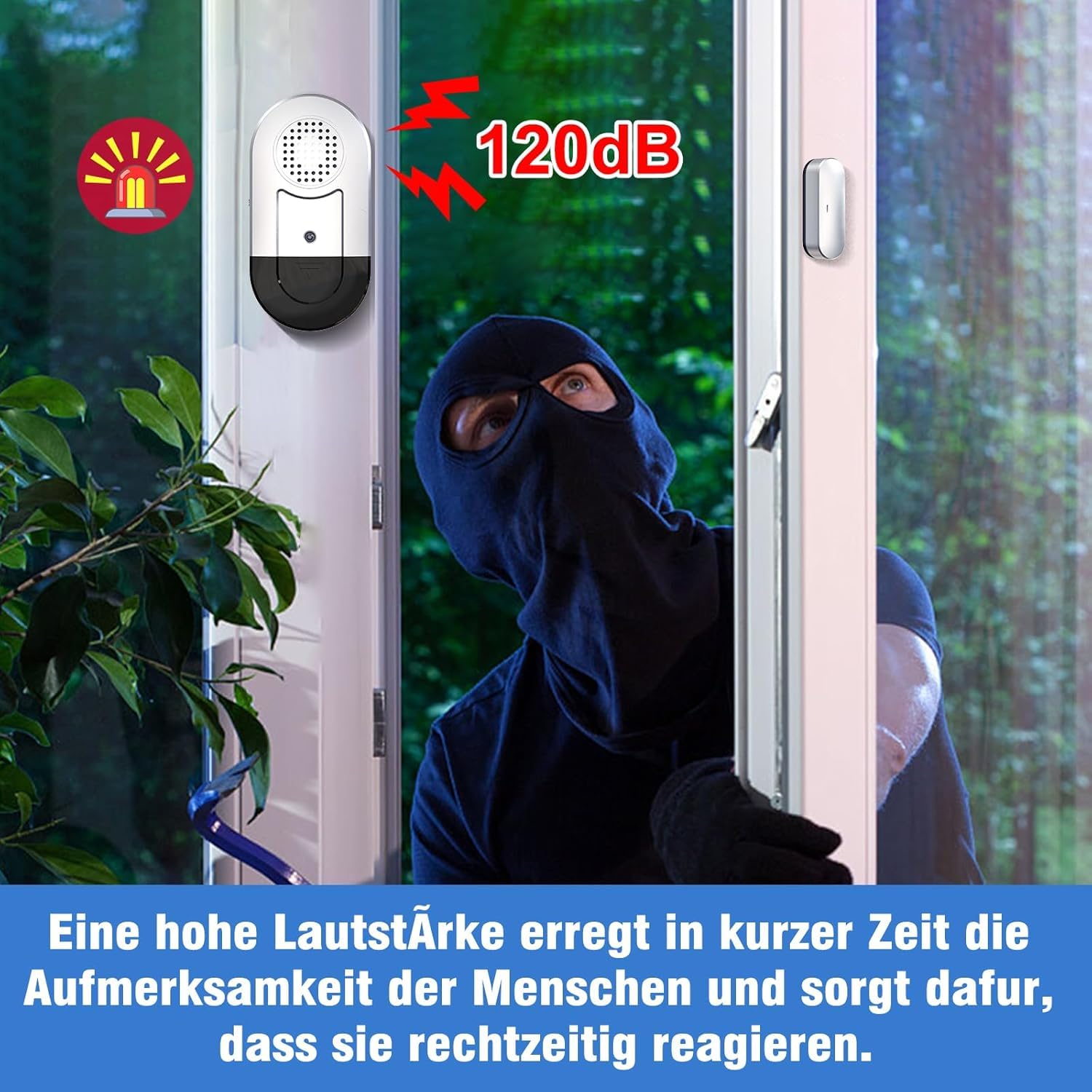 Daytech – Alarme Porte et Fenêtre, Alarme Maison sans Fil pour Enfants et Maison, Installation Facile, Alarme Sonore Réglable, Longue Durée de Piles, pour Maison, Garage et Camping-Car (Lot de 8)