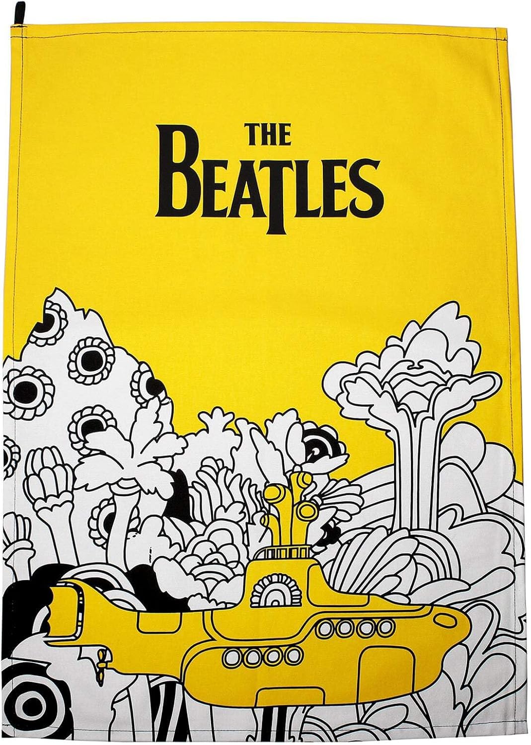Half Moon Bay | Paño de Cocina de The Beatles Yellow Submarine | Paños de Cocina 100% algodón | Mercancía de los Beatles | Regalos de The Beatles y Regalos para papá | Accesorios de Cocina Retro |