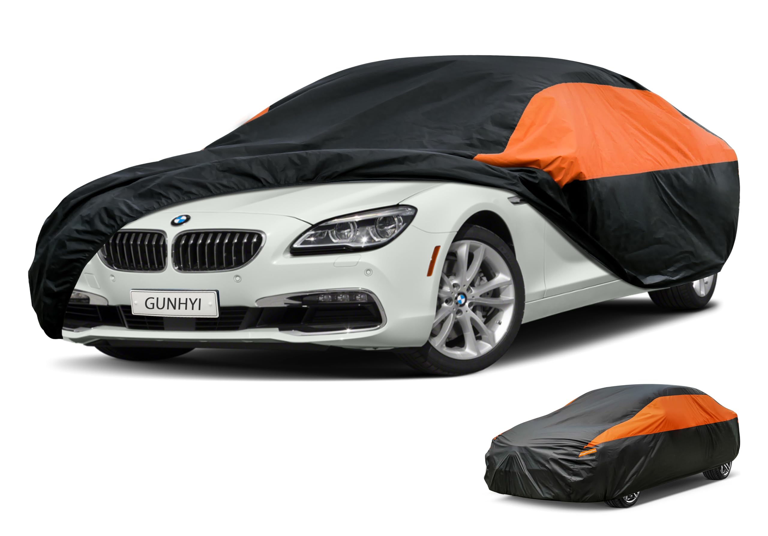 GUNHYI Waterproof Lightweight Sedan Full Car Cover Custom Fit BMW 6 Series
