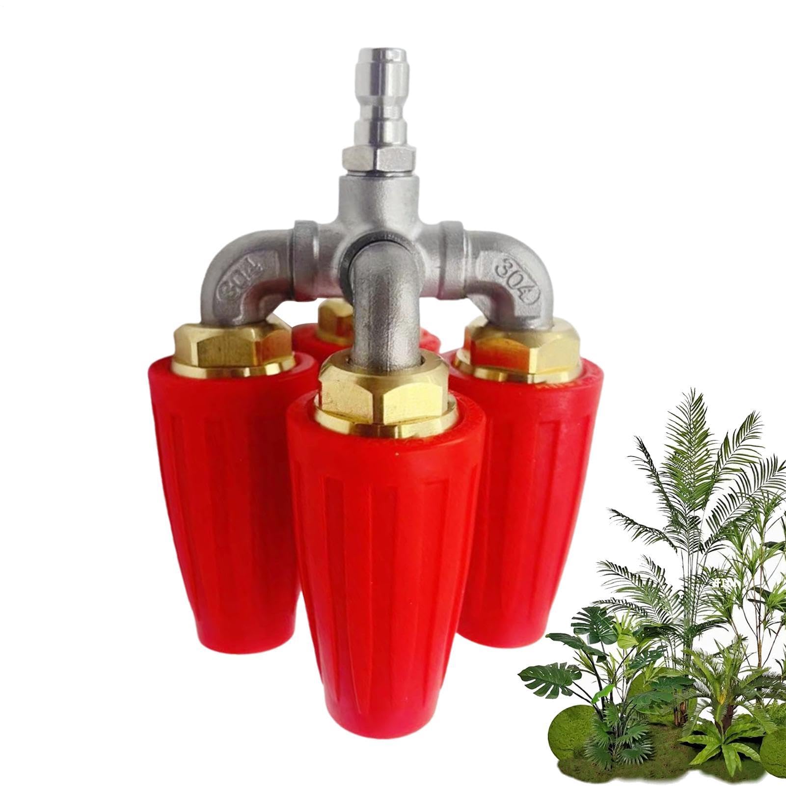 Boquilla para Lavadora a presión Boquilla giratoria para Lavadora a Fondo e | Consejos para lavadoras a presión, rociador de cabezal eficiente para limpieza profunda de paredes, terrazas y pisos