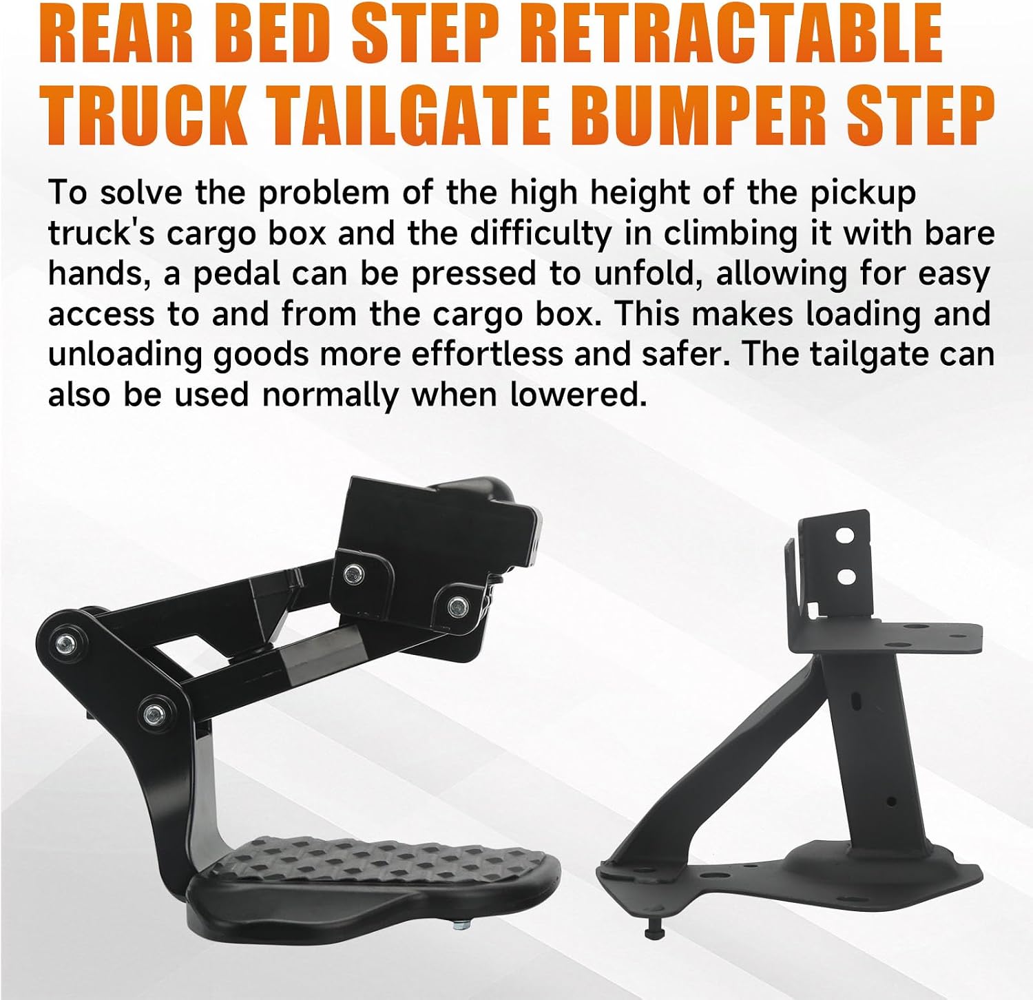 82216597AC Rear Bed Step Retractable Truck Tailgate Bumper Step Fit for Dodge Ram 1500 2024 2025 2026 Replace 68582251AB 68582251AA