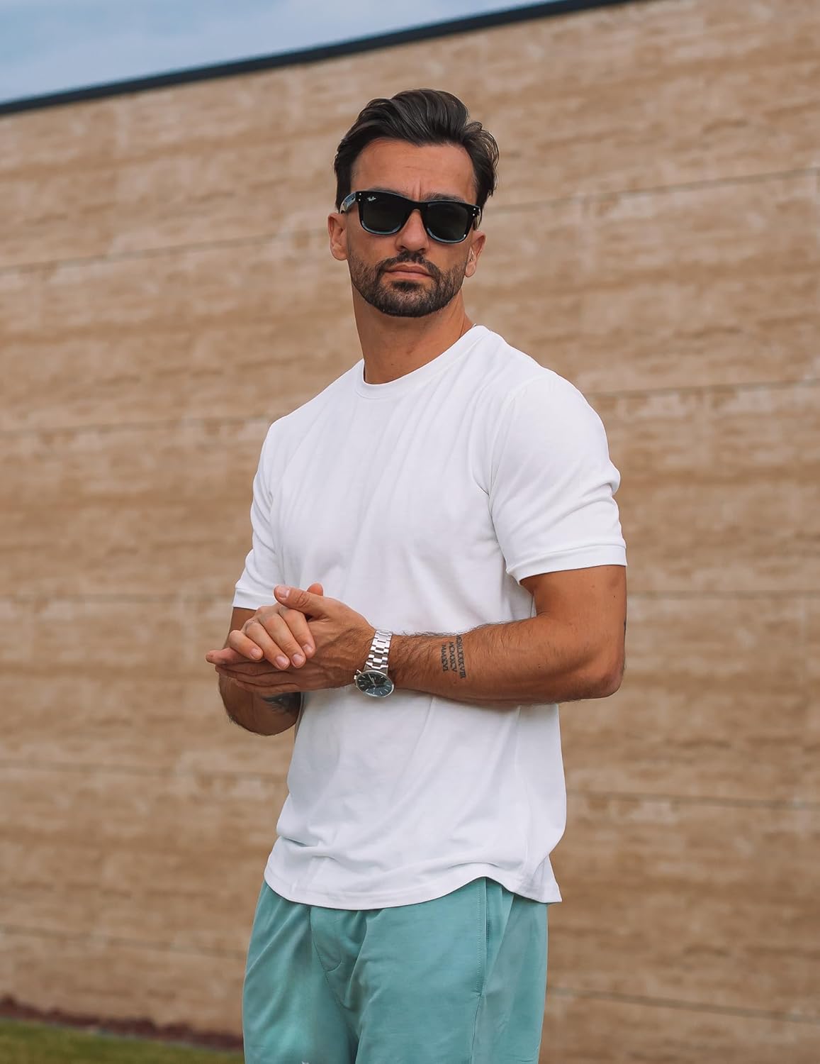 COOFANDY Mens T-Shirts Summer Crew Neck Casual T Shirts Plain Short Sleeve Shirts Basic Tees - Image 3