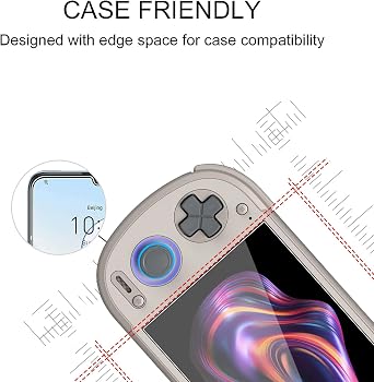 KUSINHOKA 2 Pack Screen Protector for Retroid Pocket 6,Ultra Resistant,Anti Fingerprints,HD Clear,No Bubbles,2.5D 9H Hardness Protector Film Tempered Glass Film,Transparent