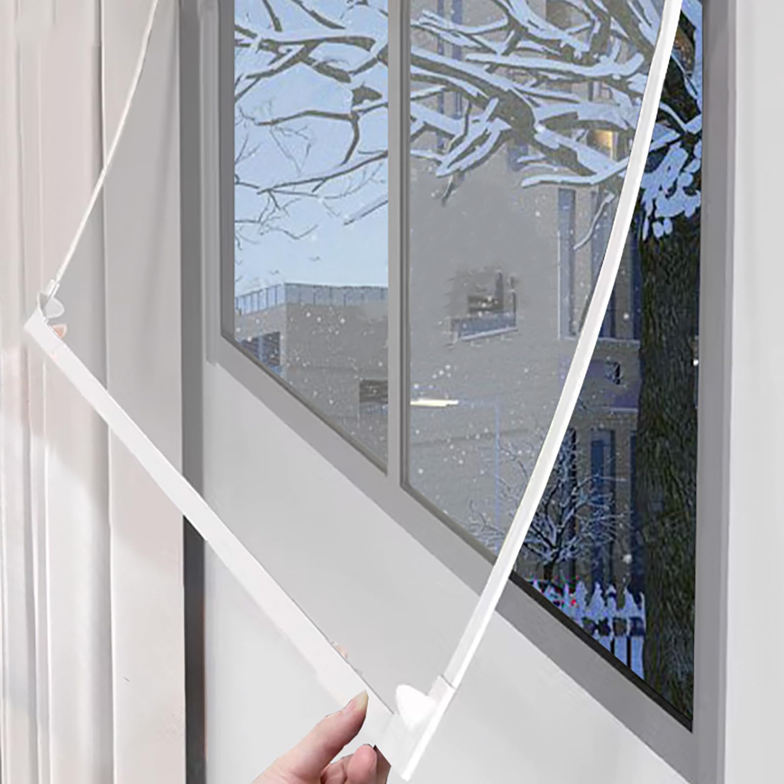Insulated Transparent Magnetic Windows Curtain for Winter Warmth Windproof and Cold Out Cover for Kitchens and Living Rooms (70x200cm)