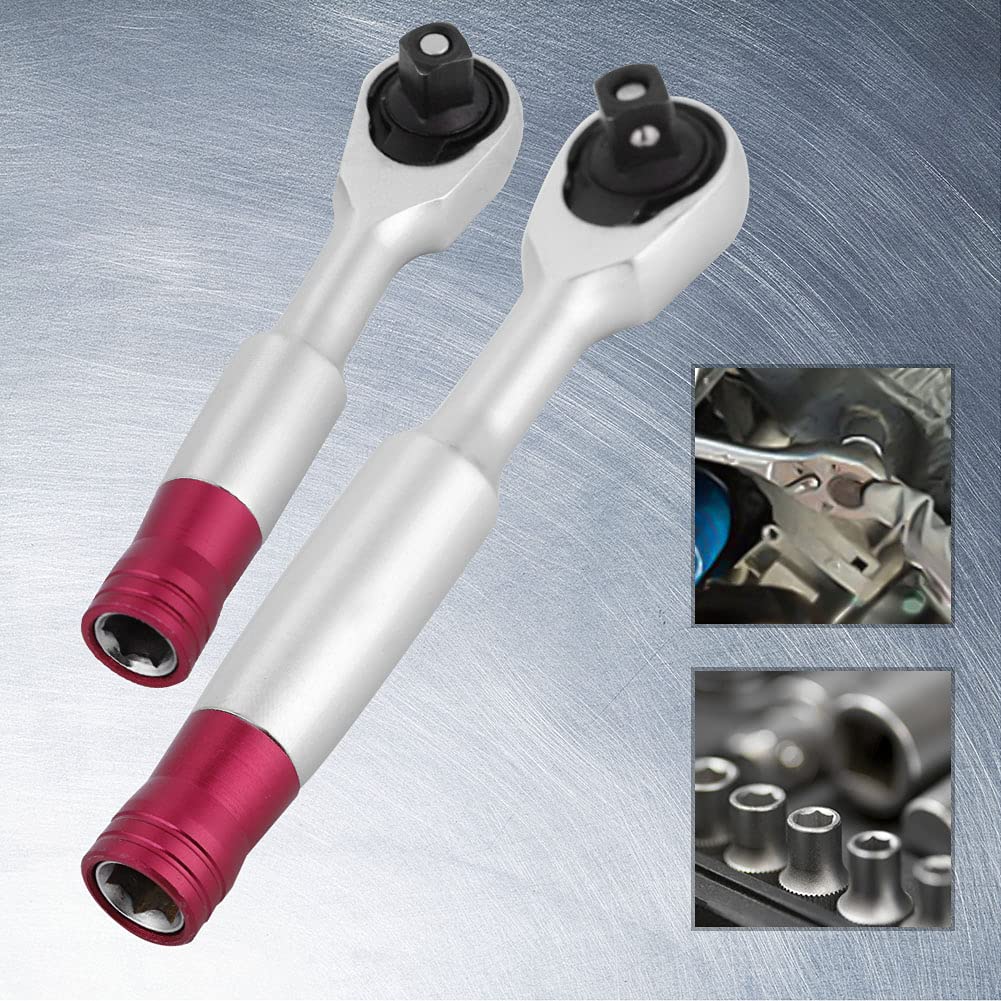 1/4 inch Torque Wrench Set, Mini Rachet Wrench Set Repair Tool for Vehicle Bike Socket Wrench Kit Tool (85mm/3.35in) - Image 4