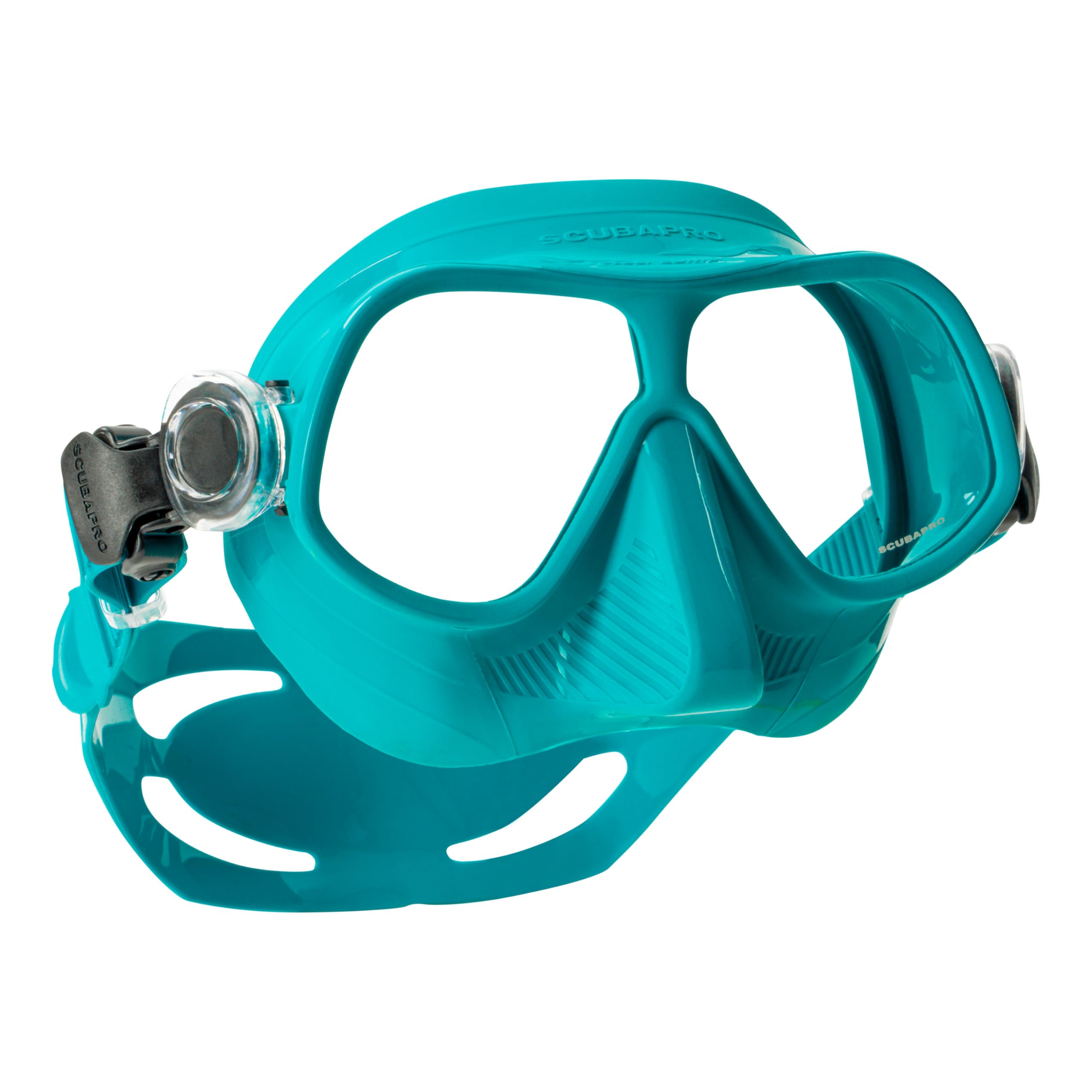 SCUBAPRO Steel Comp Freediving Mask, with Dual Lens and Frameless, Low Volume Design, Turquoise