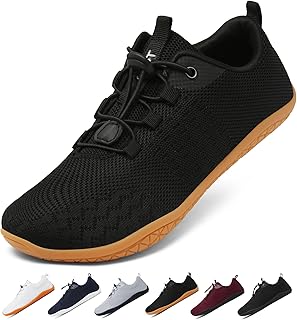 Barfußschuhe Herren Damen Sommer Atmungsaktiv Leicht Barfuss Schuhe Sneaker mit Breite Zehenbox Sportschuhe Bequeme Traillaufschuhe Zero-Drop Sohle Turnschuhe Freizeitschuhe Unisex 37-47EU