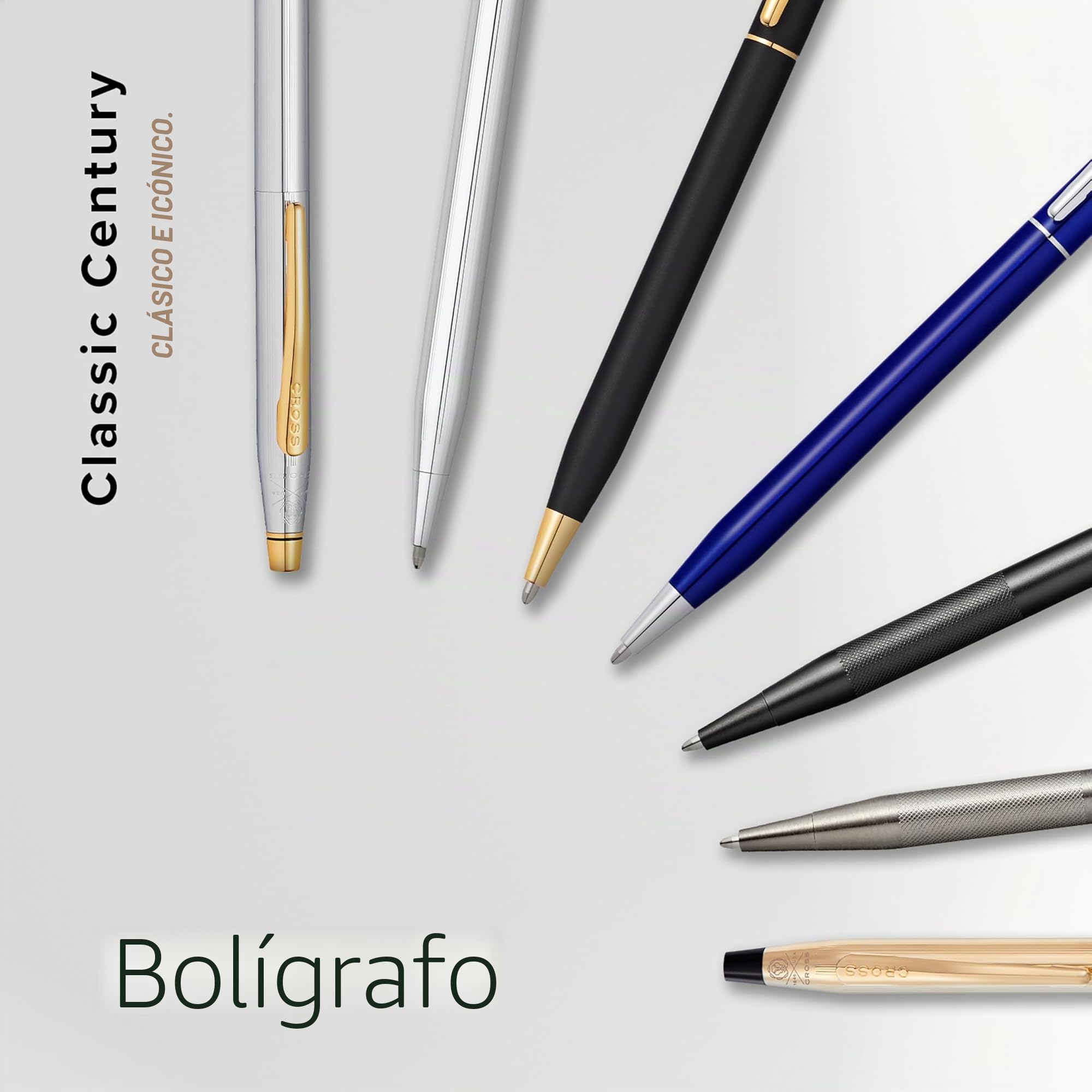 Cross Classic Century - Bolígrafo recargable de metal de acción giratoria de edición limitada con citas chapadas en oro de 23 quilates, bolígrafo mediano, incluye caja de regalo premium y cartucho